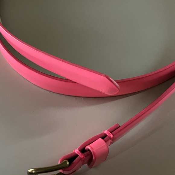 NWOT JCrew Hot Pink Leather Belt - Picture 3 of 4